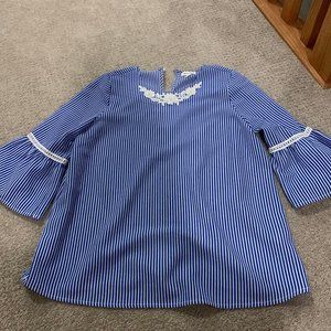 Monteau Quarter Sleeve Girls Dress Shirt